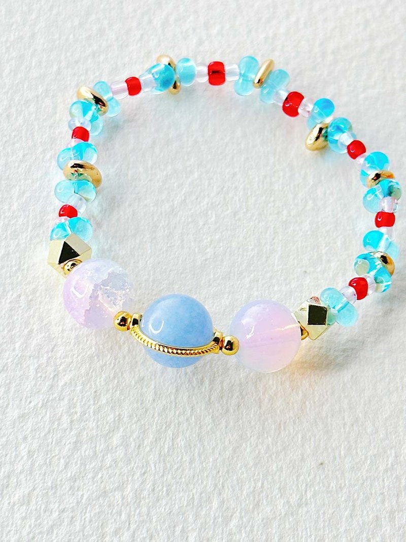 Meowflat轻珠宝 半宝石塔罗手链 弹力绳穿脱方便-- VII. 战车 - 手链/手环 - 半宝石 多色