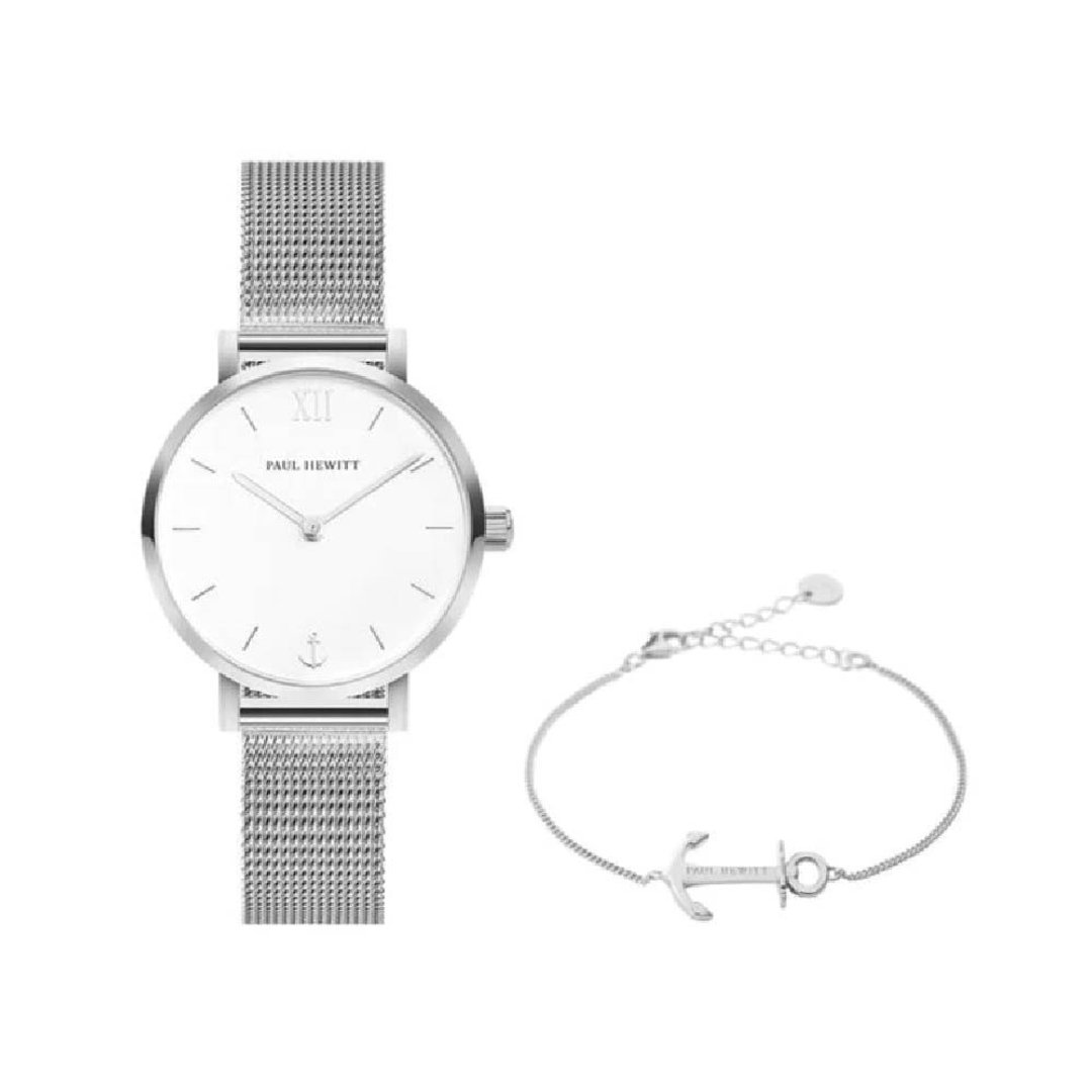 PAUL HEWITT Prefect Match Sailor Ladies Set - 对表/情侣表 - 不锈钢 银色