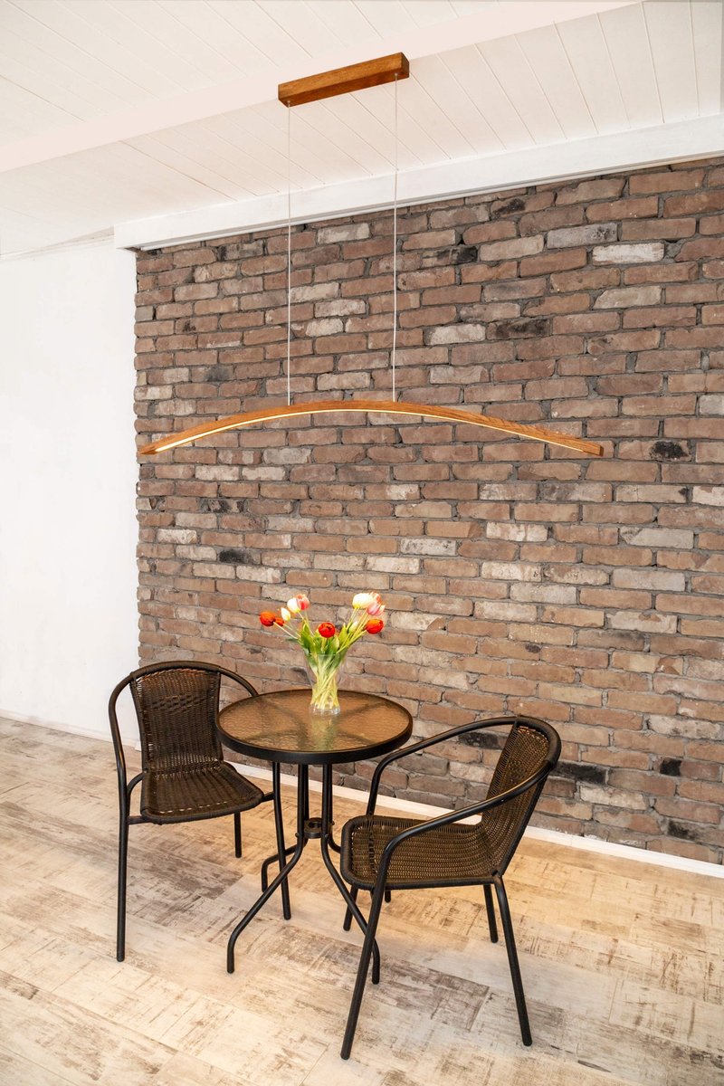 木质线性吊灯、吊灯、LED 吊灯、吸顶灯 - 灯具/灯饰 - 木头 