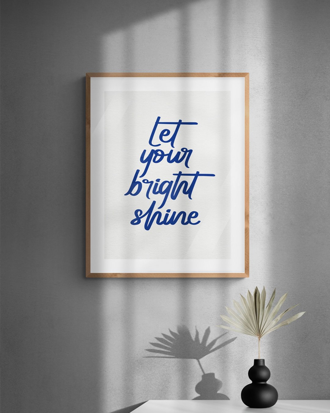 Christmas Gift WrappingPosters,  art prints, inspirational quotes, Let your brig - 海报/装饰画/版画 - 纸 蓝色