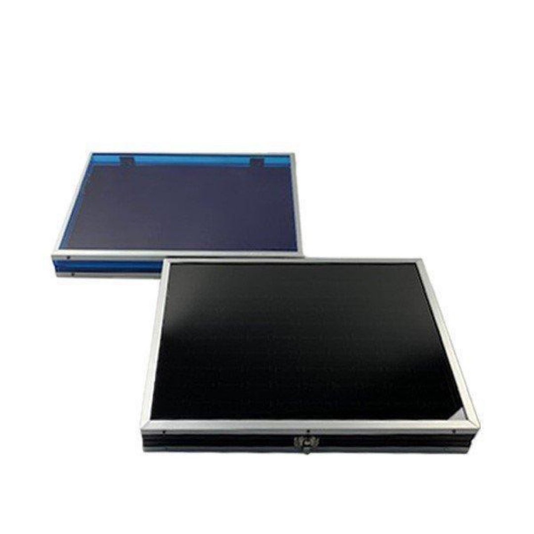 Ring glass case aluminum jewelry L - 收纳用品 - 玻璃 黑色