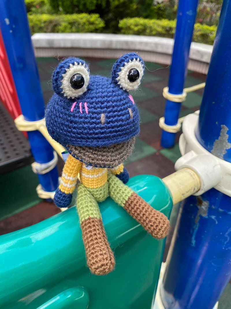 开心青蛙 - 玩偶/公仔 - 其他材质 蓝色