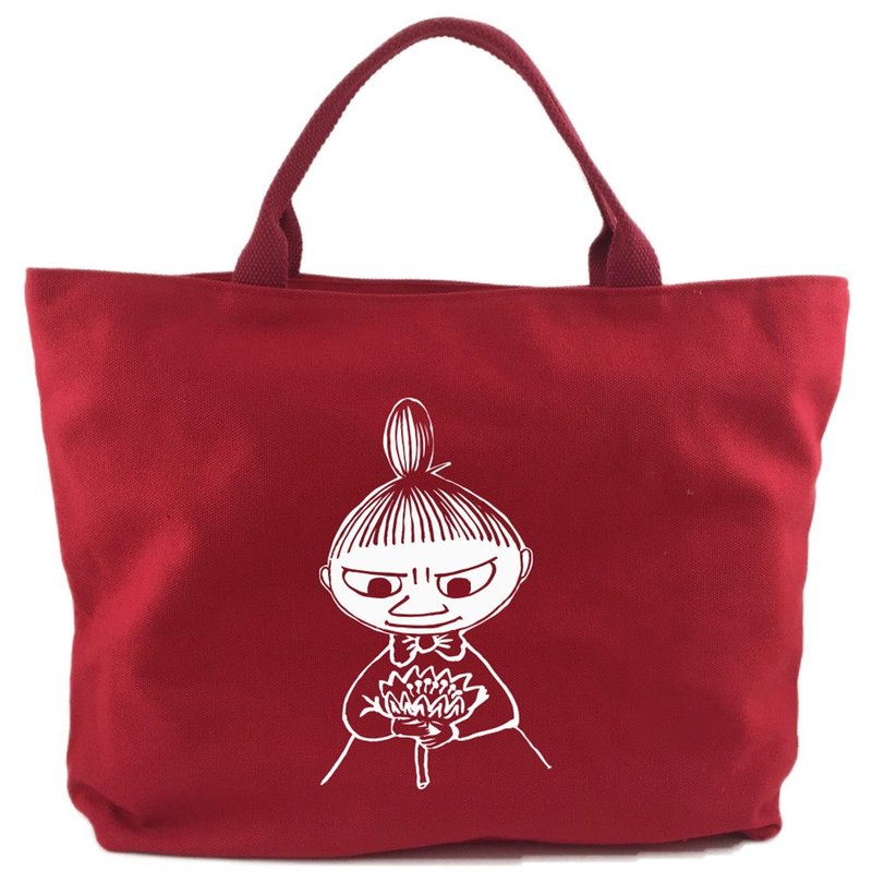 Moomin噜噜米授权-拉链帆布包(红) , AE03 - 手提包/手提袋 - 棉．麻 