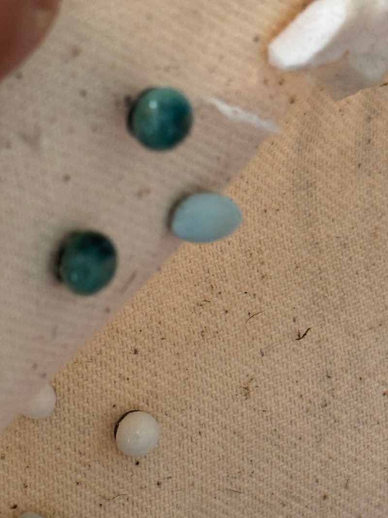 遗珠系列耳环 - 耳环/耳夹 - 其他材质 绿色