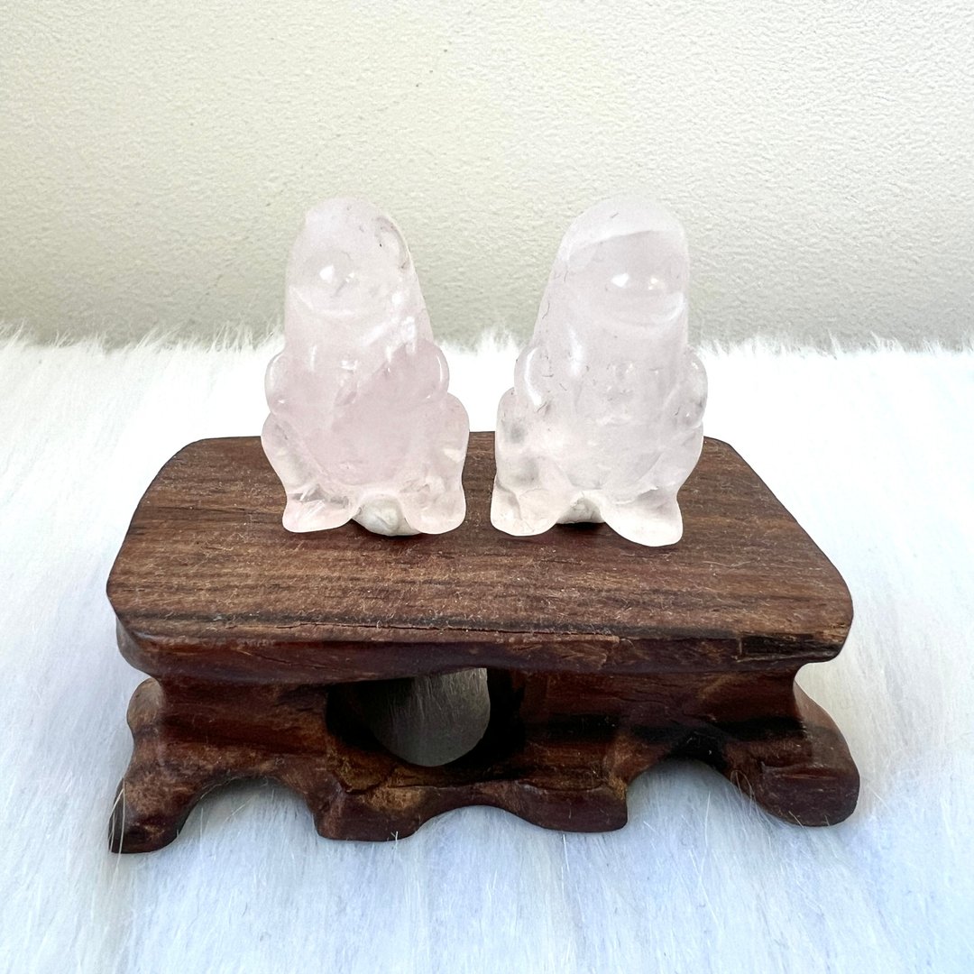 粉晶小恐龙、白晶小恐龙 | 水晶 | 水晶摆件 | 水晶卡通及动物 - 摆饰 - 水晶 粉红色
