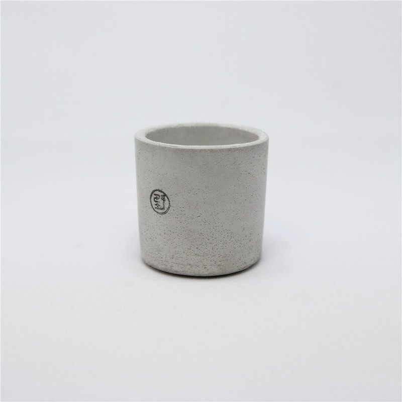 【野草不野】中杯 / 水泥盆器 - 花瓶/陶器 - 水泥 灰色