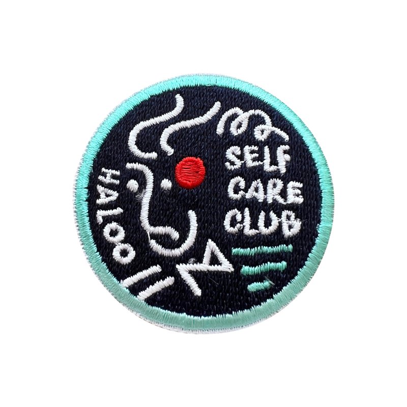 绣章 自我关怀社, 包饰, 包包配件 - 徽章/别针 - 绣线 蓝色