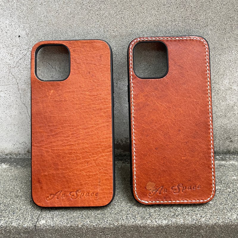 稀有野生植鞣鹿皮I phone 相机包边防摔全包手机壳 12pro max - 手机壳/手机套 - 真皮 
