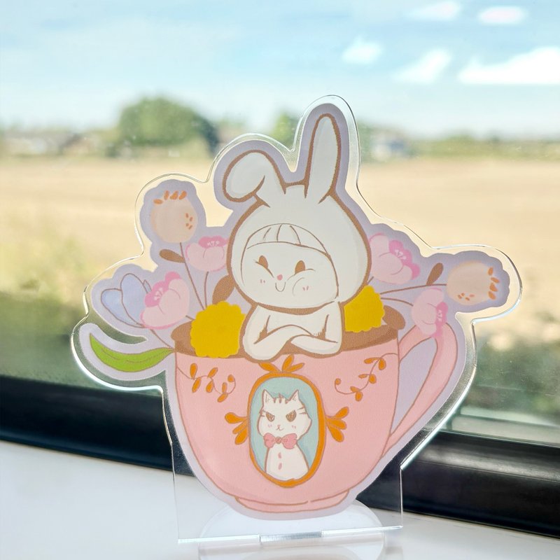 Hipster Creamy 茶茶 - 插画立牌 - 摆饰 - 塑料 紫色