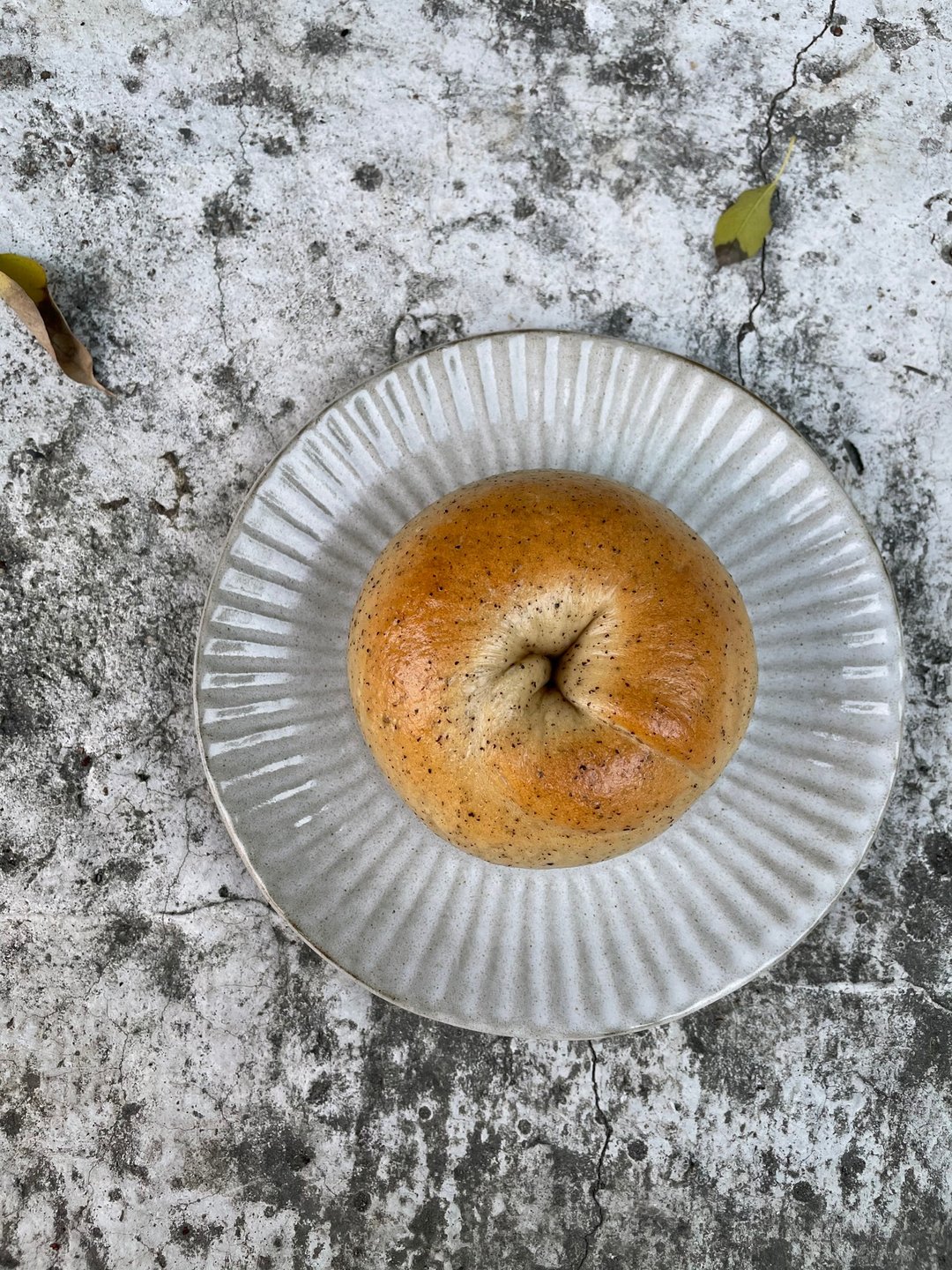 【ㄉㄧㄢˇㄉㄧㄢ】伯爵茶无花果奶酪贝果 - 面包/吐司 - 新鲜食材 橘色