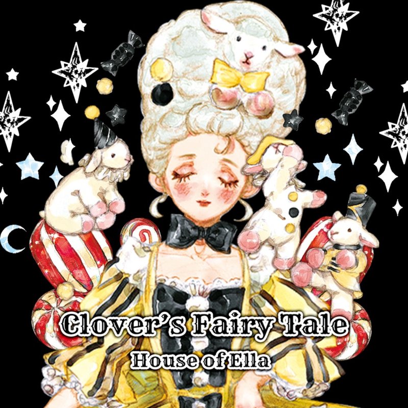 CLOVER'S FAIRYTALE 闪耀银箔 PET 胶带 - 纸胶带 - 塑料 透明