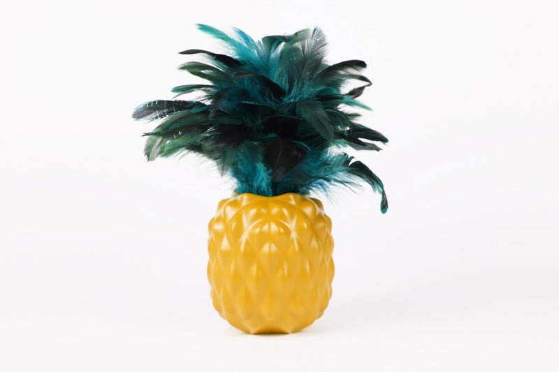 凤梨好彩头 - 旺旺 / 乔迁之喜、新居落成、开张大吉的赠礼首选 - 玩偶/公仔 - 树脂 橘色