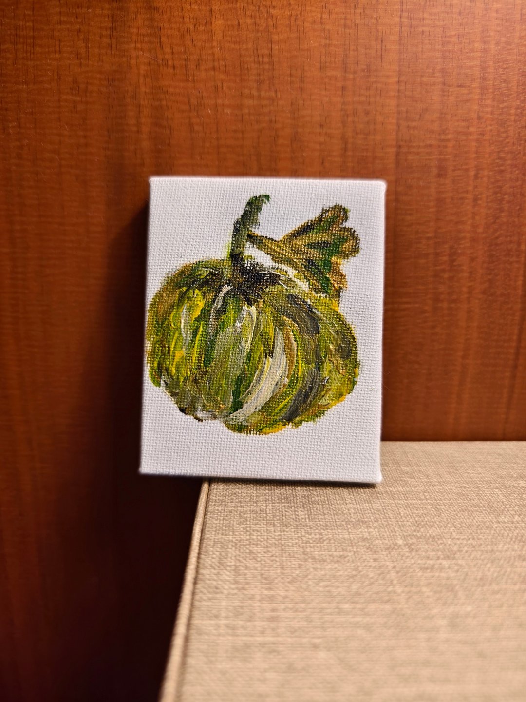 金瓜栗/迷你挂画/压克力水彩画/装饰画/无框画 - 海报/装饰画/版画 - 棉．麻 