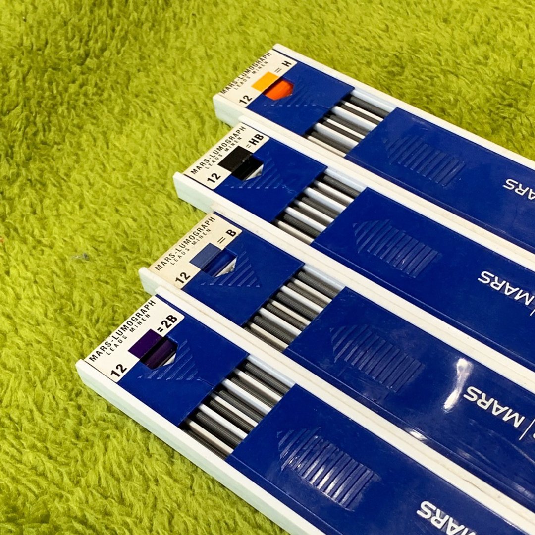 德国 施德罗工程笔笔芯 I  顶级石磨 H HB B 2B 一盒12入 - 铅笔/自动铅笔 - 其他材质 黑色