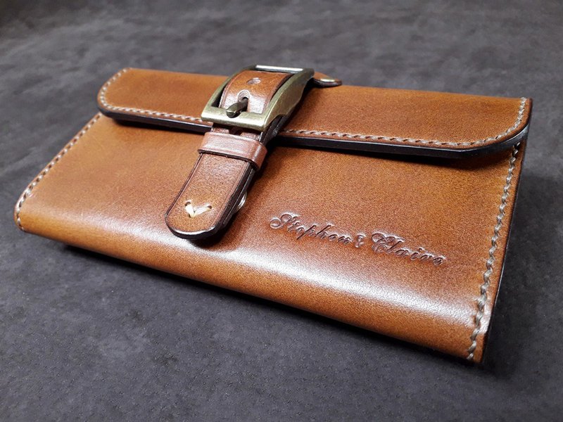 植鞣牛皮 手作腰包式手机袋 活动式腰带 可定制印英文字母 - 其他 - 真皮 多色