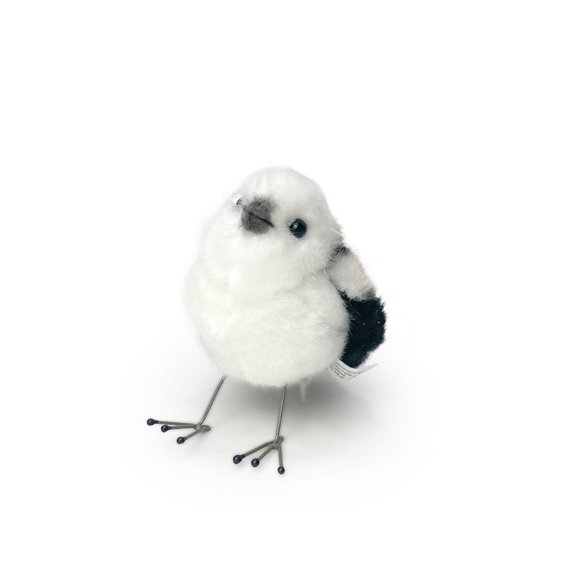 Hansa 7638-长尾山雀16厘米长 - 玩偶/公仔 - 环保材料 白色