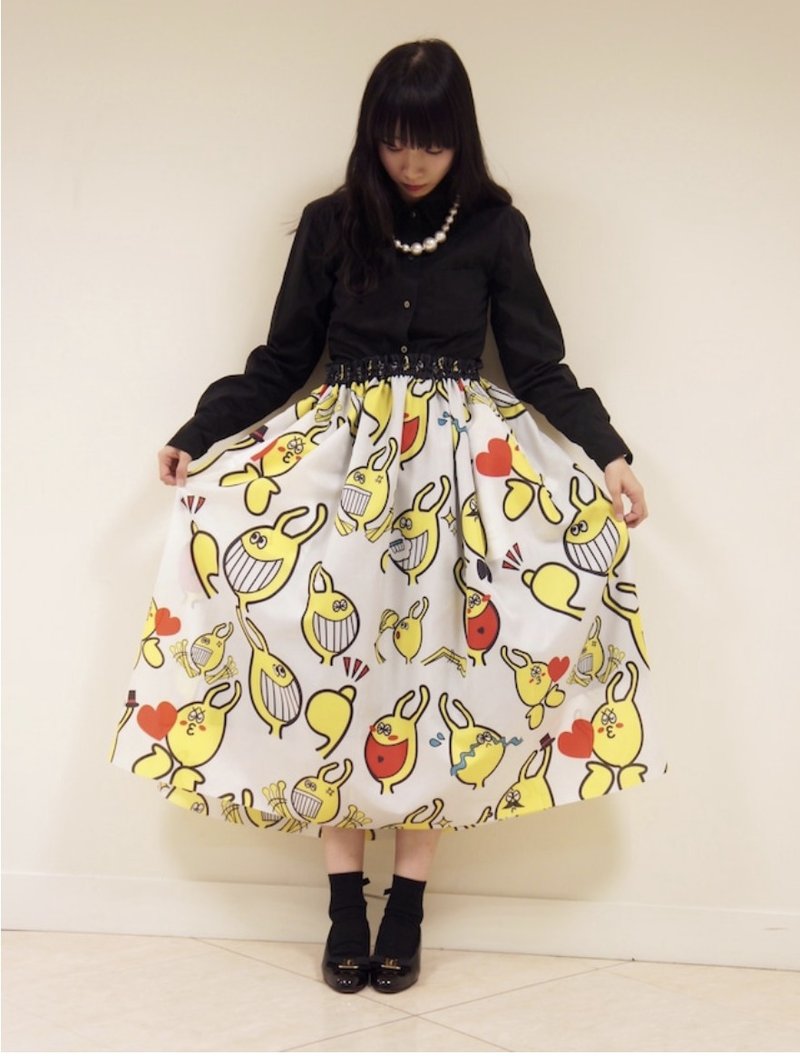 提诺君裙子 - 裙子 - 聚酯纤维 黄色