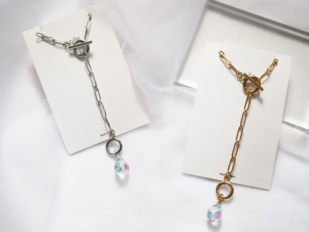 Swarovski 水滴造型项链 SDN-10 - 项链 - 树脂 粉红色