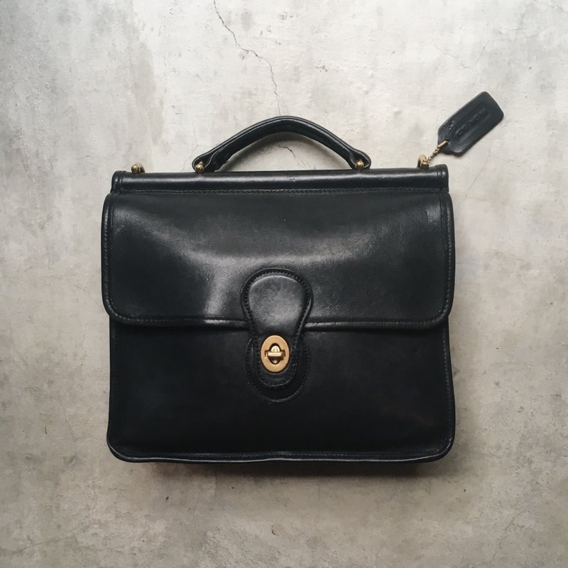 A ROOM MODEL - VINTAGE，Coach黑色提把侧背包 / BC-2743 - 侧背包/斜挎包 - 真皮 黑色