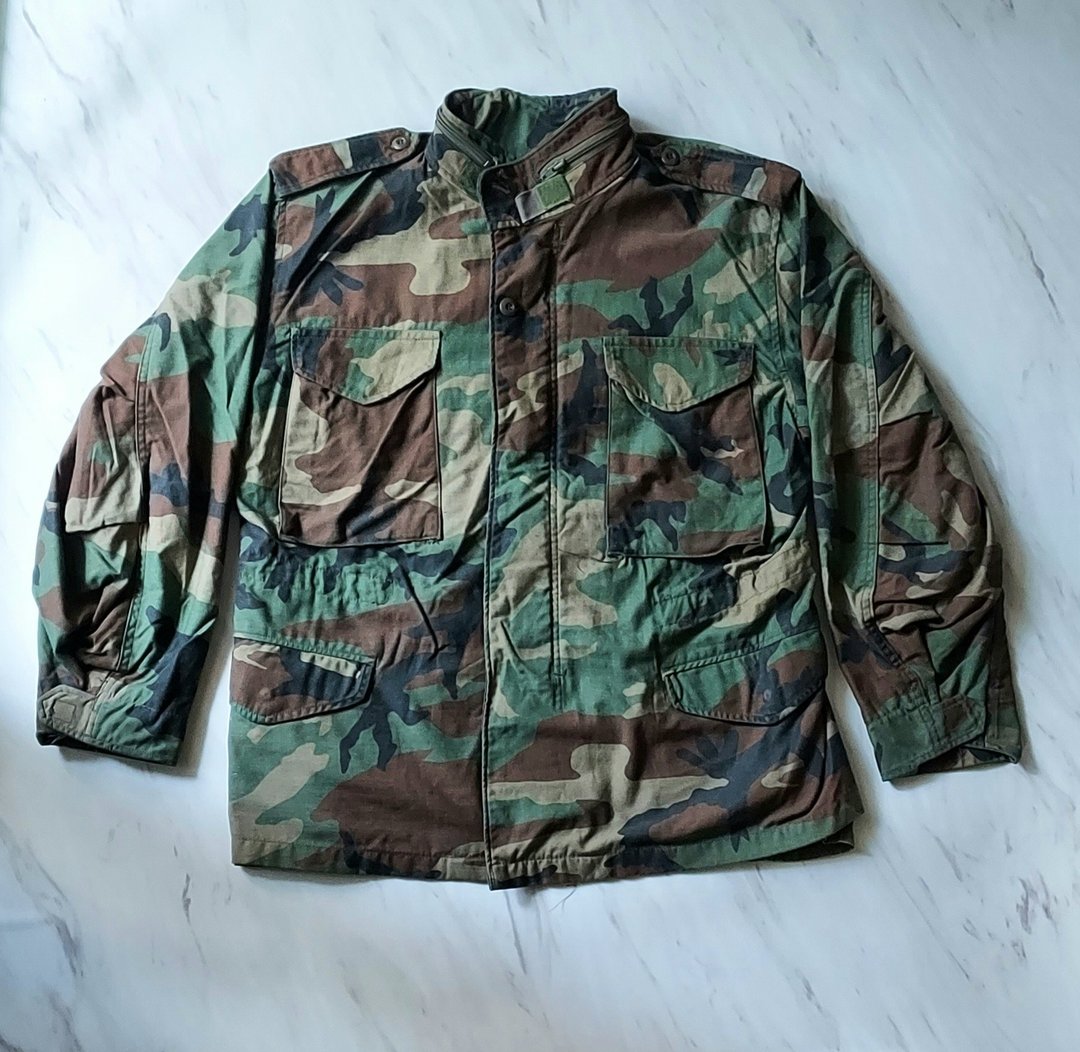 US 美军公发 M65 PARKA • 丛林迷彩野战厚夹克 A款 帅气有型 - 男装外套 - 棉 