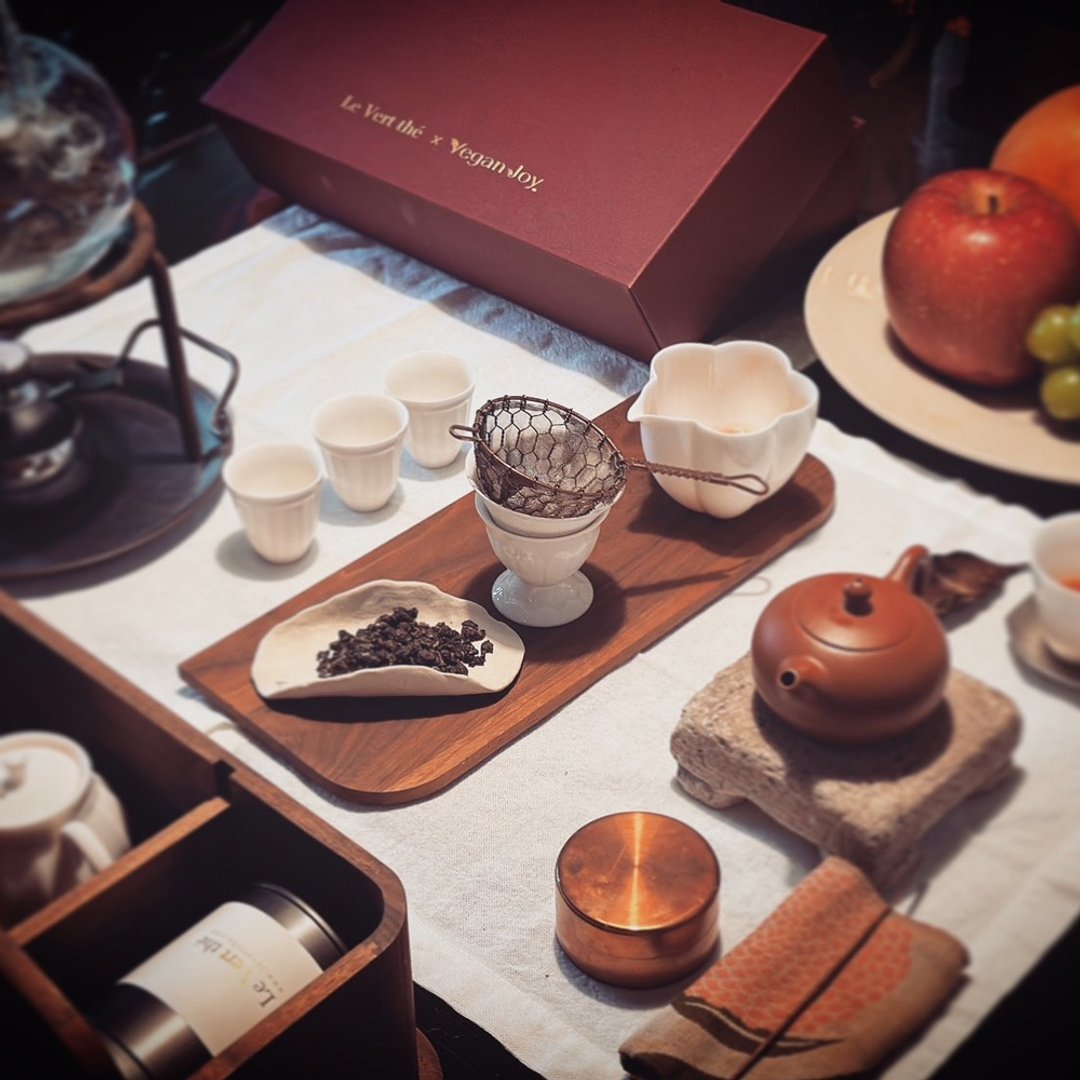 Vegan Joy x 绿茗堂联名礼盒 - 茶 - 新鲜食材 白色