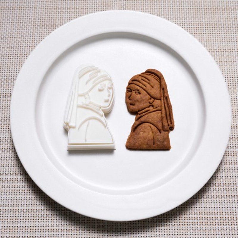 Girl with a pearl earring (cookie cutter/cookie cutter) - 厨房用具 - 木头 