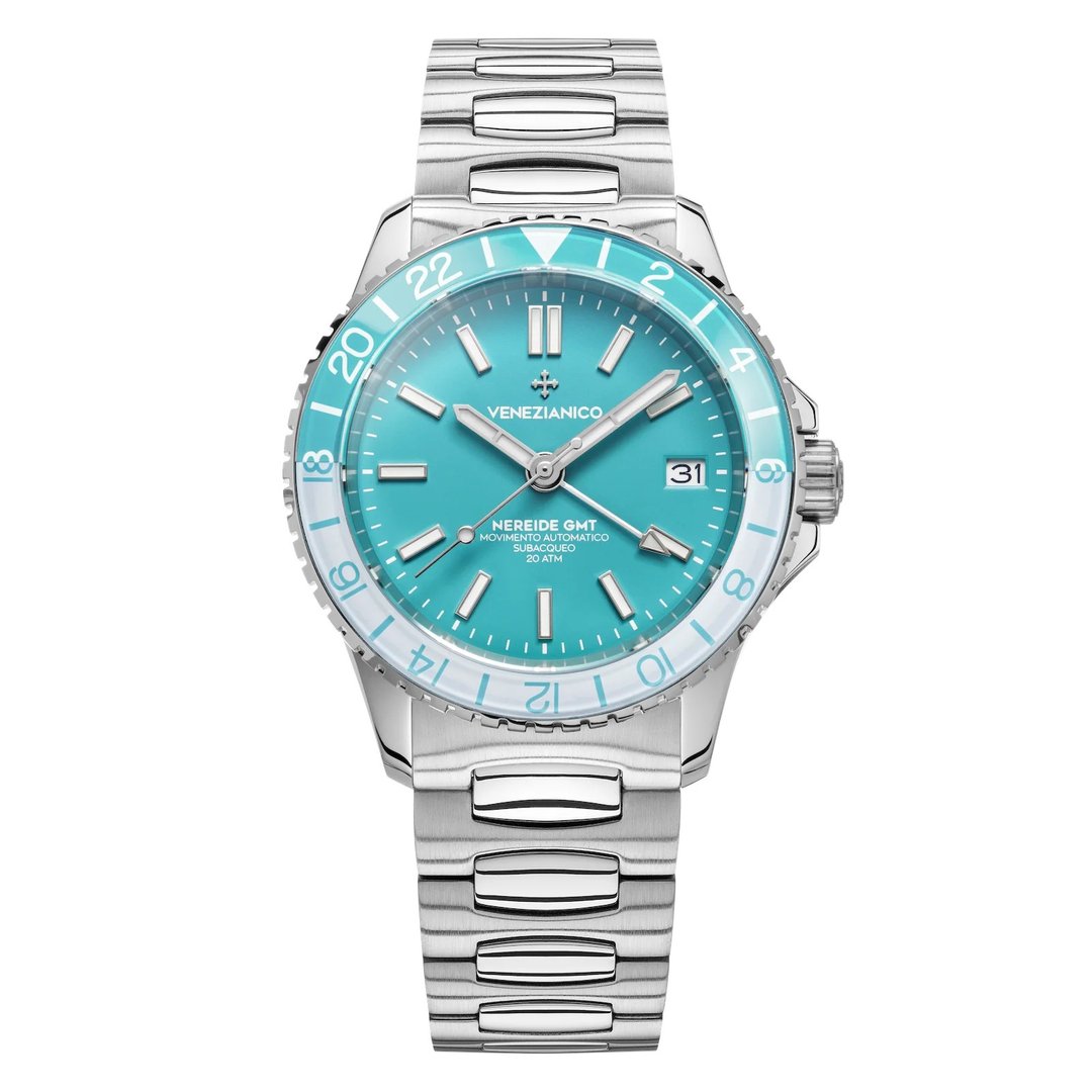 Venezianico Nereide GMT Cielo - 3521505C 自动机械手表 - 男表/中性表 - 不锈钢 银色