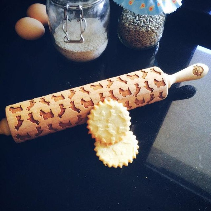 West Highland white terrier rolling pin * WEST HIGHLAND - 厨房用具 - 木头 