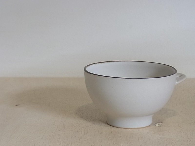 Cafe au lait bowl white - 碗 - 陶 白色