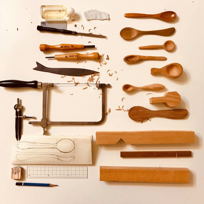 【1人成团】原来如此工作室-旧木料食器制作 /新竹市区 - 木工/竹艺 - 木头 