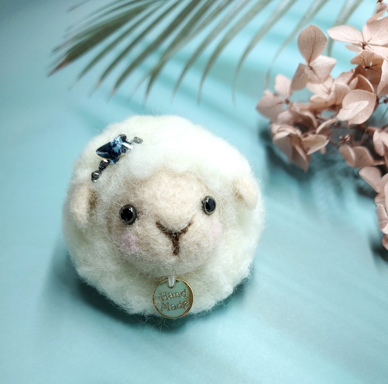 绵羊羊毛毡儿童发夹 华丽初登场 绵羊变装秀系列 - 发饰 - 羊毛 白色