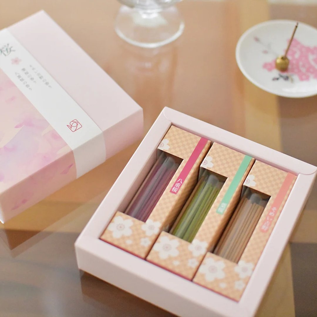 日本悠悠庵【宁】线香礼盒 (樱花、汉方药、负离子、下午茶组合) - 香薰/精油/线香 - 浓缩/萃取物 