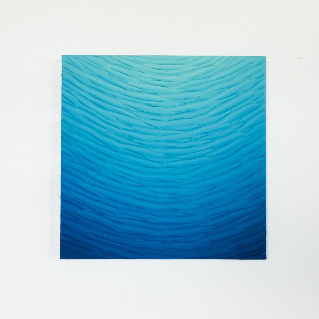 【日本艺术家】抽象绘画 海景 渐变 简约 房间布置 放松 - 海报/装饰画/版画 - 压克力 蓝色