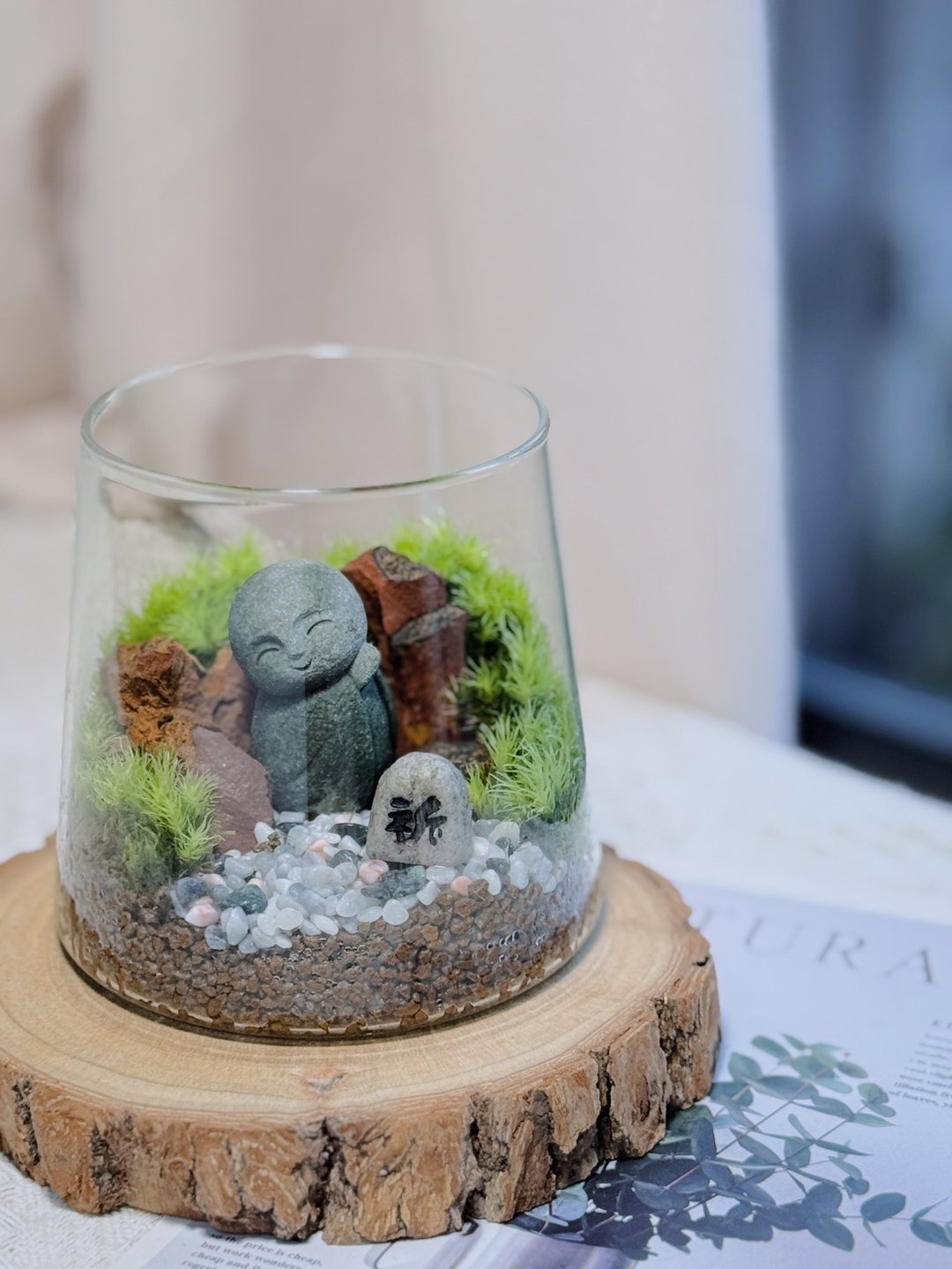 【微景观】微光祈愿∣禅意手作苔藓缸 森林系居家疗愈小物 - 植栽/盆栽 - 植物．花 绿色