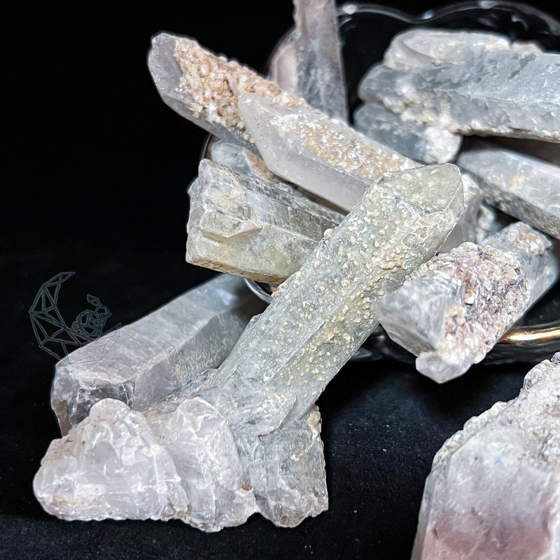 蒙古水晶 (大) 战士水晶  银河色 古老水晶 涅盘 冥想  100g - 其他 - 水晶 银色
