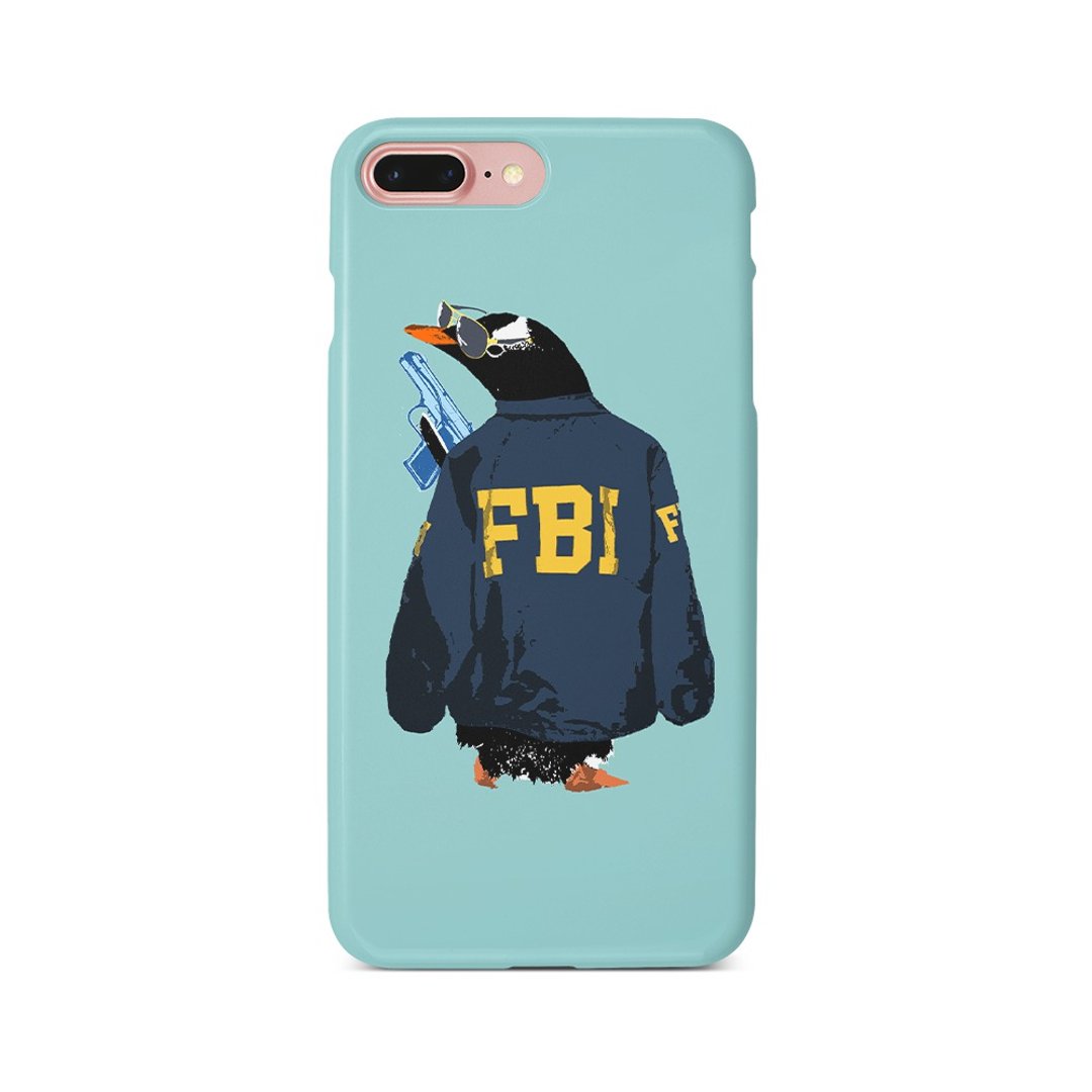iPhone case / FBI penguin - 手机壳/手机套 - 塑料 蓝色