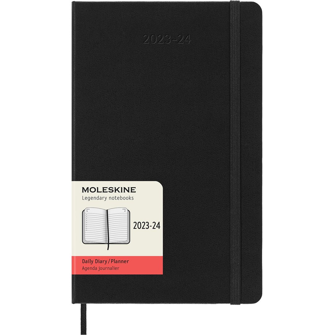_勿上架__勿上架_MOLESKINE 2023-24 日记手帐 18M 硬壳 L型 黑 - 笔记本/手帐 - 纸 黑色