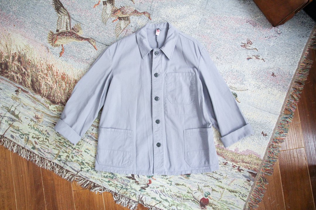 袅袅百货公司-Vintage 浅蓝口袋工装外套 - 女装休闲/机能外套 - 其他材质 