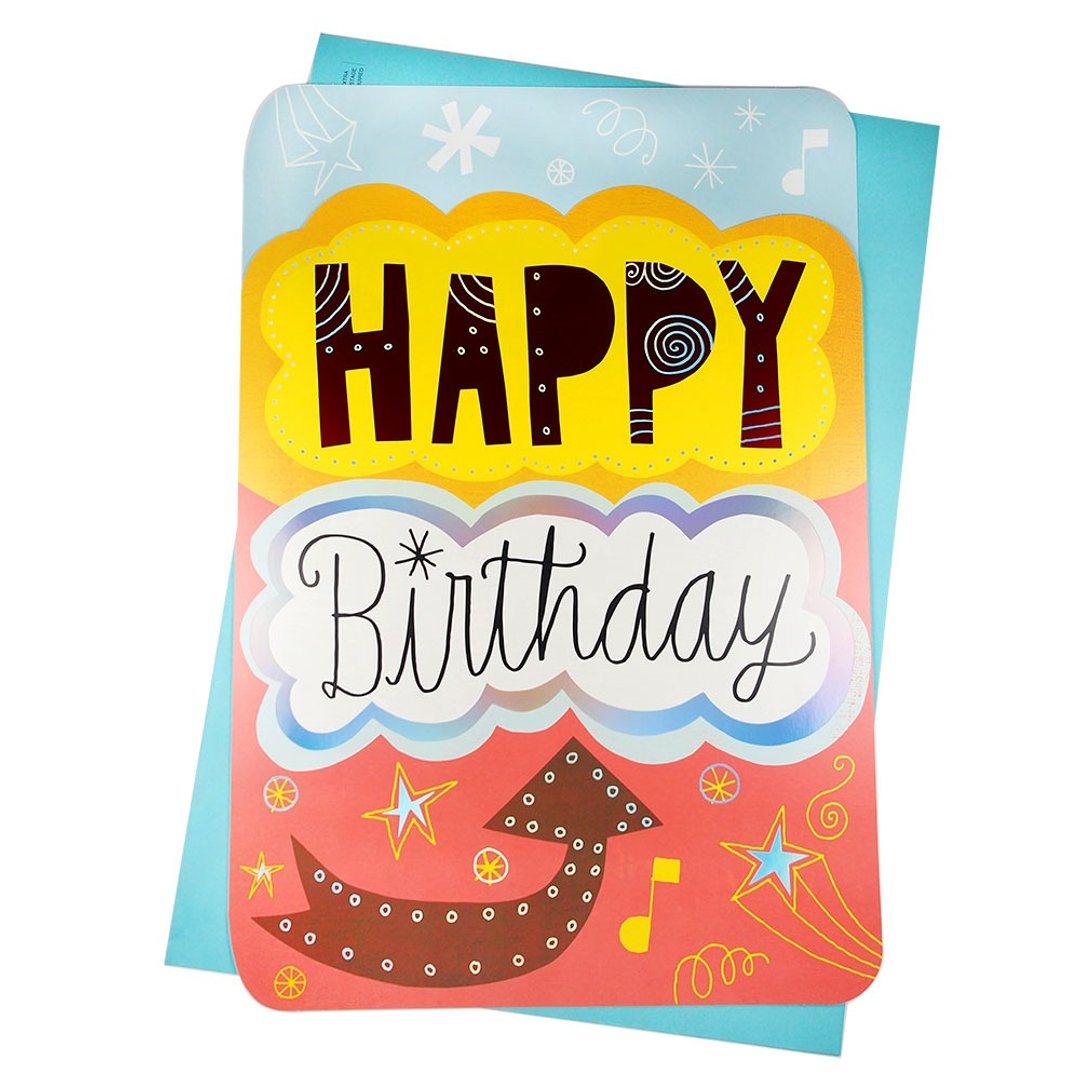 超大张-生日对话框【Hallmark-卡片 生日祝福】 - 卡片/明信片 - 纸 多色