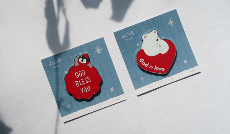 NEW 冰箱贴-祝福款 怀特熊与淘企阿滚 - 摆饰 - 其他金属 