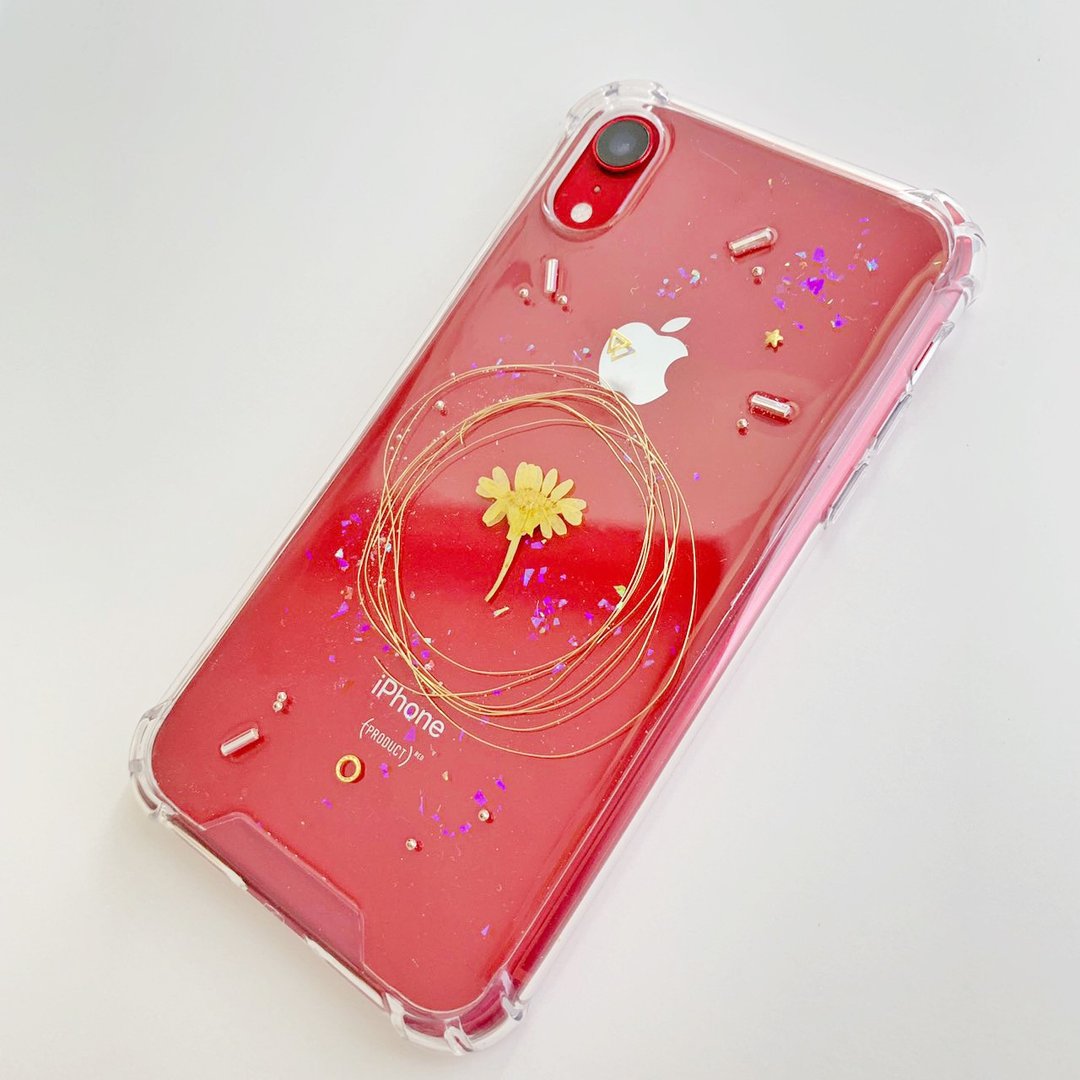 红色手机 手机壳 小王子 小黄菊 星球 le petit prince - 手机壳/手机套 - 塑料 透明