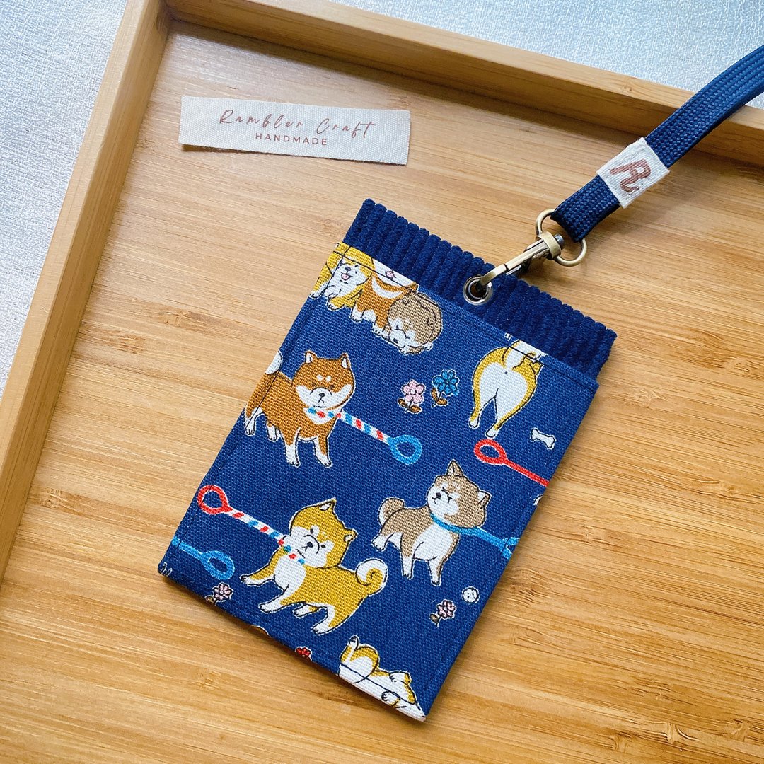 证件套 识别证卡套 悠游卡套 挂颈卡套 Card Holder 顽固柴犬款 - 证件套/卡套 - 棉 