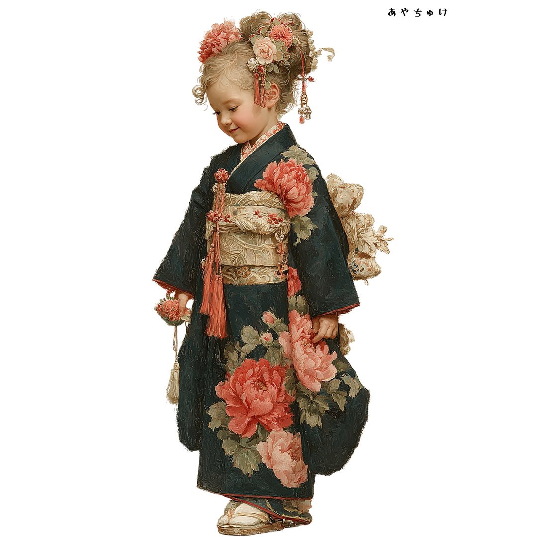 【12月新品4】07-114-0298 人物贴纸 和服复古 - 贴纸 - 纸 