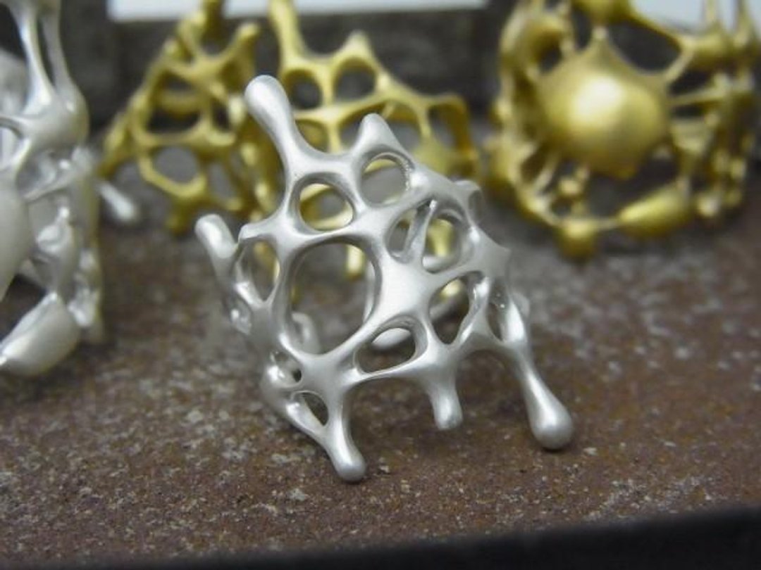 water drops-r4 silver - 戒指 - 其他金属 银色