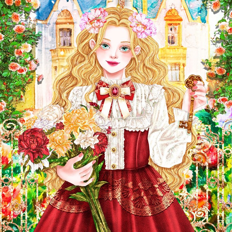 秘密花园：玛莉 - 贴纸 - 纸 多色