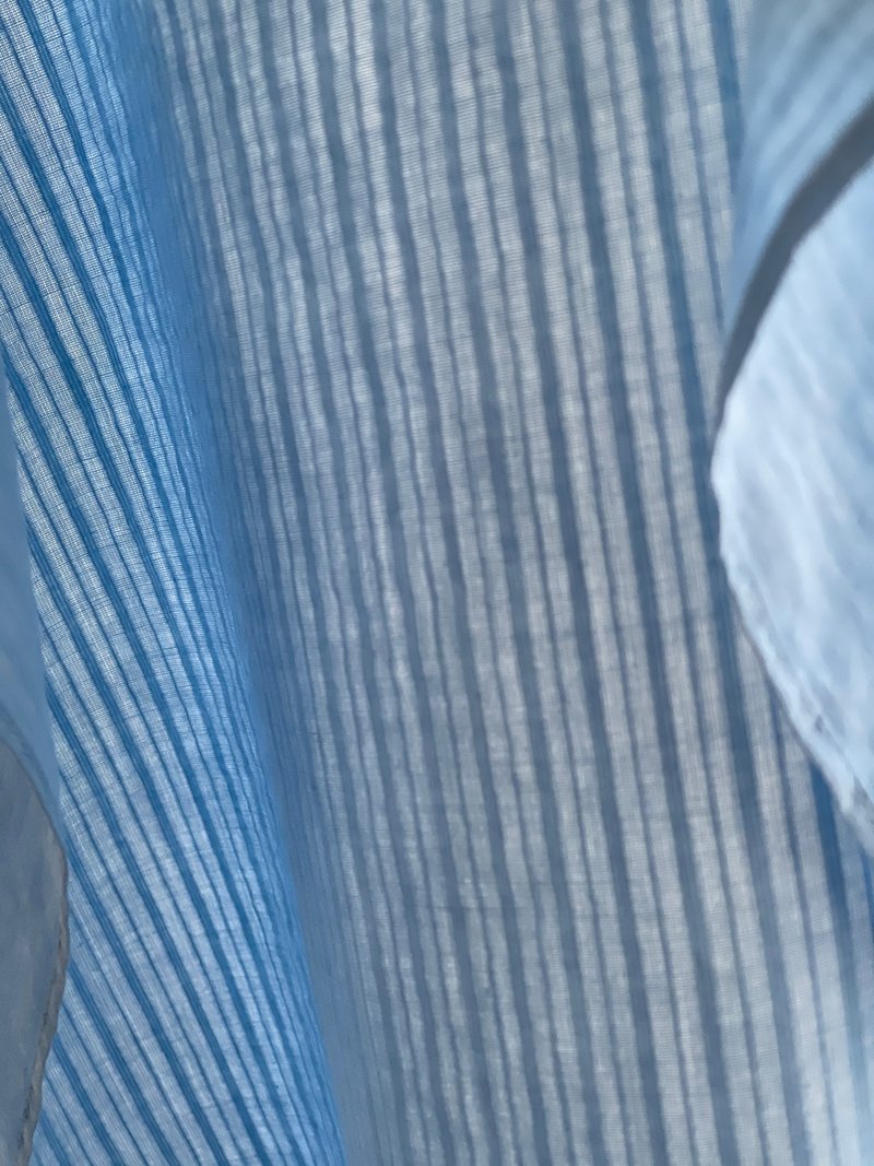 矿物染细织条纹柔棉手帕个性单色系列   青空蓝 - 手帕/方巾 - 棉．麻 蓝色