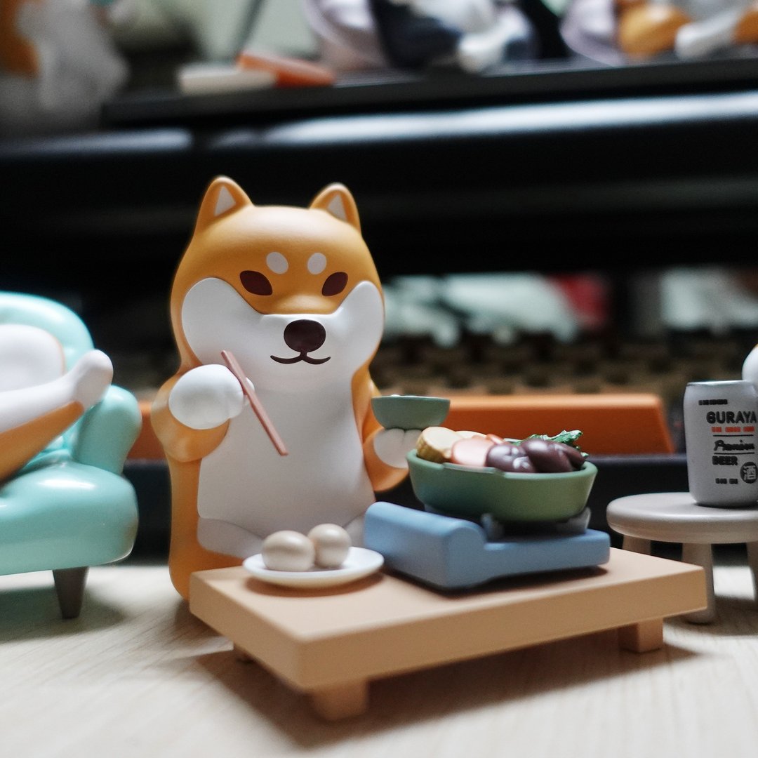 仓屋柴犬居家咸鱼阿柴手办公仔 - 玩偶/公仔 - 树脂 