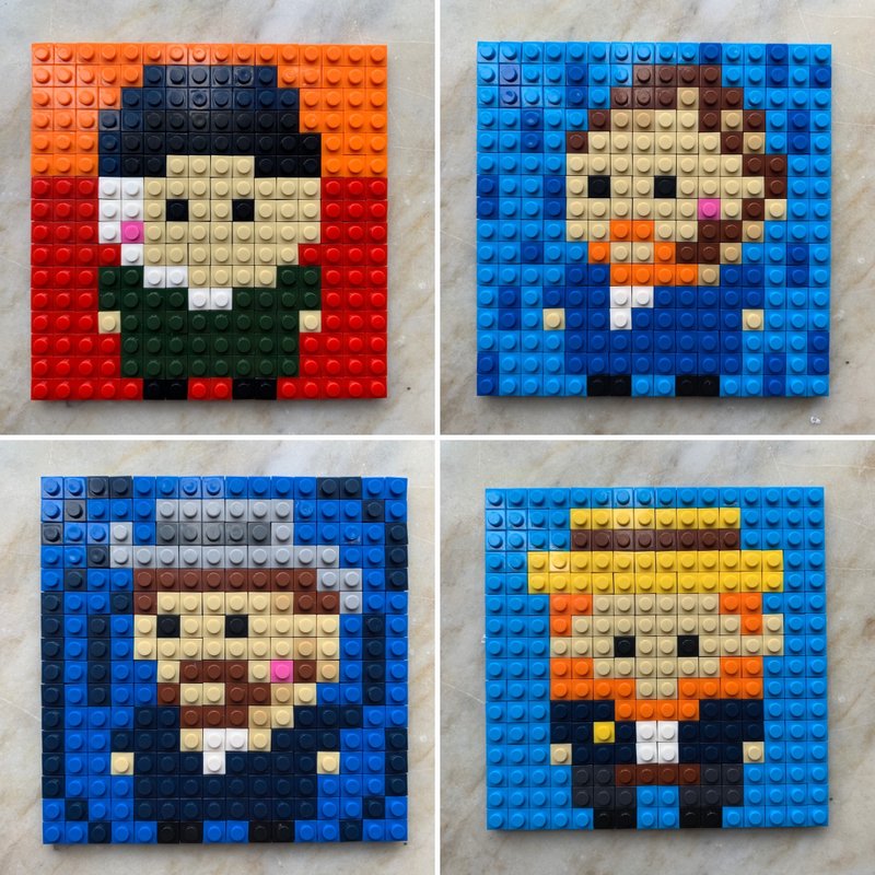 梵高人像积木马赛克拼图 - 摆饰 - 塑料 