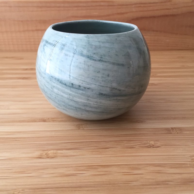 手工陶瓷制属于宁静的午夜蓝  星球花器 - 植栽/盆栽 - 瓷 蓝色