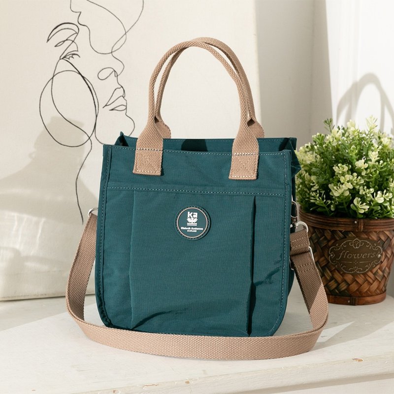 【Kinloch Anderson】迷雾森林 手提斜背托特包-蓝绿 - 侧背包/斜挎包 - 尼龙 蓝色